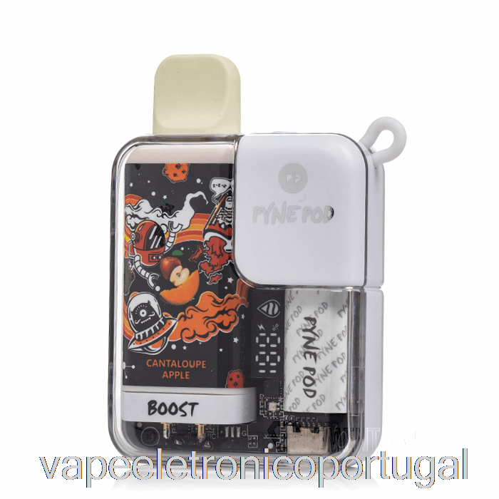 Vape Eletrônico Pynepod 8500 Descartável Melão Maçã